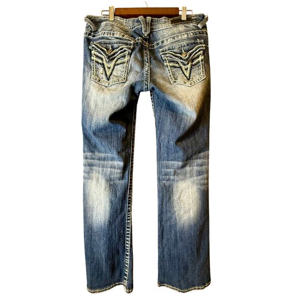 Vigoss The New York Boot Cut Mid Rise Jeans Size 11/12 Rhinestone Y2K - Picture 1 of 16
